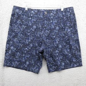 Under Armour Golf Printed Shorts Mens 38 10''‎ Inseam Blue Splatter Activewear